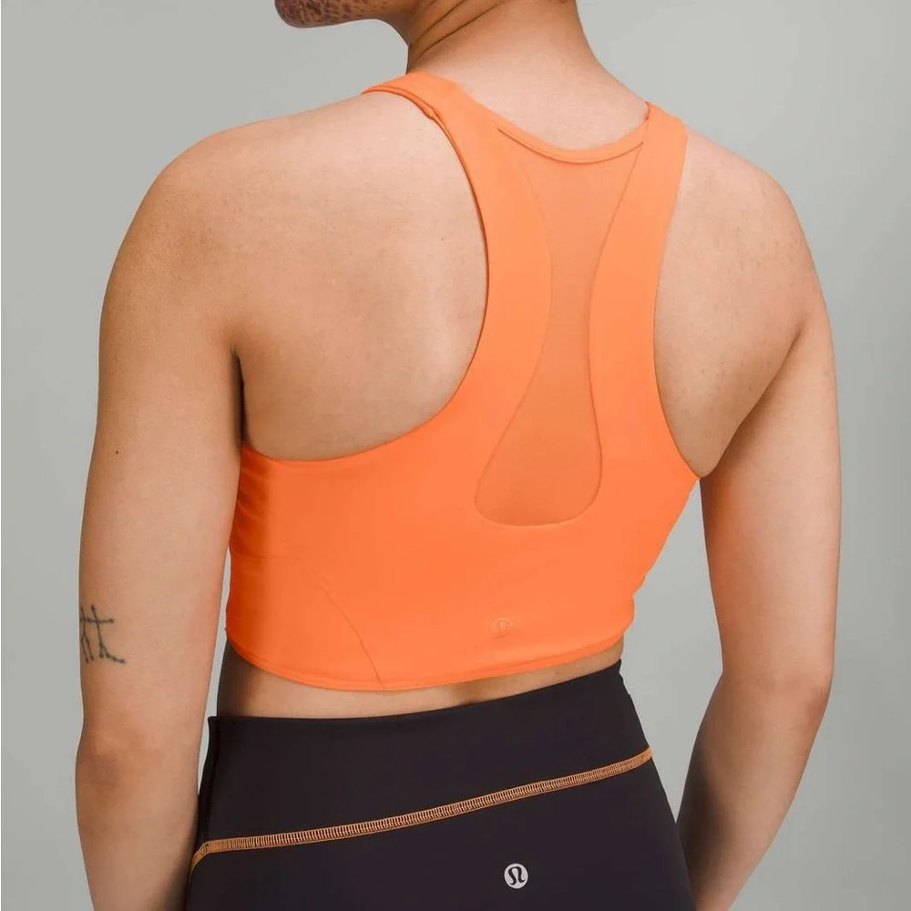 Lululemon Athletica Vibrant Orange Sports Bra